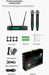 Microphone <span class=keywords><strong>sans</strong></span> <span class=keywords><strong>fil</strong></span> portable rechargeable BHA LB-120CDX, modèle exclusif tout métal, performance professionnelle, prix de gros usine (12 ans d'expérience), OEM, CE, FCC - Product Image 6