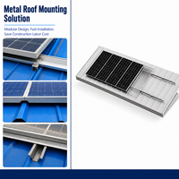 Pince de fixation pour panneau solaire photovoltaïque sur toit en aluminium ou tôle, système de fixation pour toiture à joint debout, galvanisée à chaud