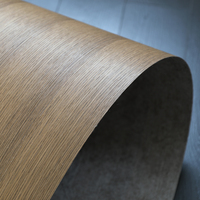 Plancher en placage de chêne européen fumé, format 4'*9', matériau de bricolage pour meubles, revêtement de chaise de chambre, face de 2'*10'