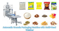 Mesin Pengemas Granul Snack VFFS Vertical Packer + Multi Head Weigher + Sistem Pemeriksaan Berat Deteksi Logam Konveyor