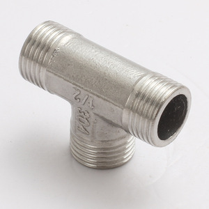 Raccord en T en acier inoxydable avec filetage mâle 1/2 pouce pour connexion de tuyauterie de plomberie - Product Image 3