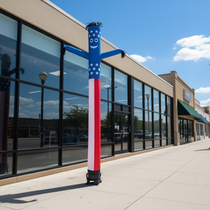 Gonflable publicitaire extérieur Wacky Waving Tube Guy 20 pieds, thème patriotique américain, alimenté par ventilateur - Product Image 2