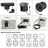 Novedad Enchufe Eléctrico Universal Inteligente PD20W con Salida Tipo C y Cable de Carga Retráctil para Teléfono Móvil