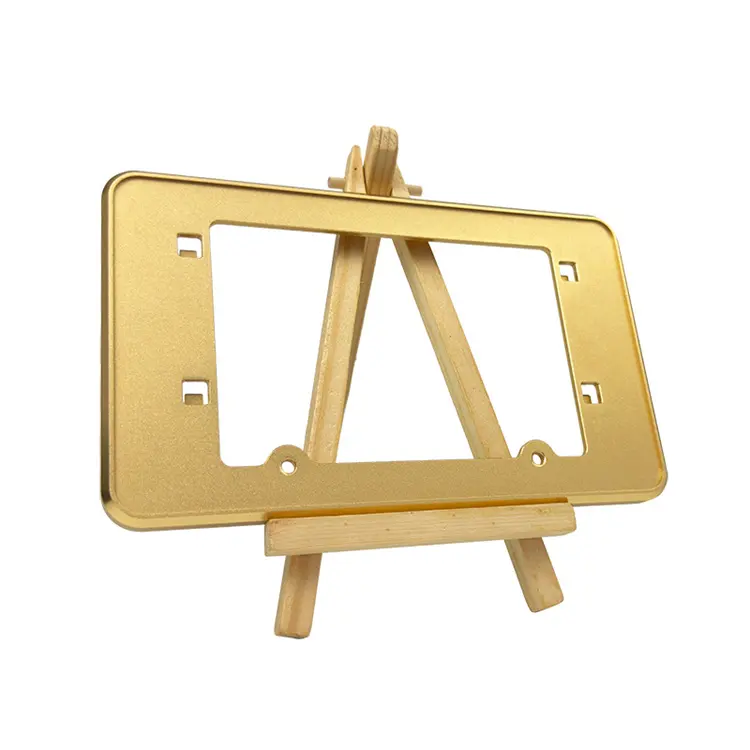 Hoja de aluminio de chorro de arena de oro personalizada para panel de interruptores con precio de fábrica