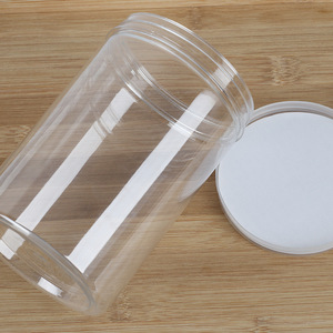 Plastic Storage Jars 10cm Transparent Airtight For Grains Dried Fruits Honey Kitchen Food Containers Pet Material - Product Image 5