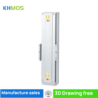 Module linéaire pliable à gauche KHMOS HYS170 G2505 50 mm, charge 120 kg, rail double 0,03 mm, aluminium 6061 pour routeur CNC