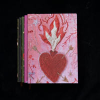Carnet de notes esthétique LABON A5 en cuir PU, personnalisable, 80 feuilles, style Pop Art créatif pour écriture artistique, papeterie personnalisée