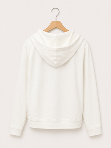 Sweat-shirt à capuche orné pour femme, pull décontracté à manches longues, sweat-shirt à capuche avec cordon de serrage pour femme, vêtements d'hiver - Product Image 2