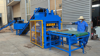 Machine automatique de fabrication de briques en terre cuite à emboîtement hydraulique avec PLC et composants centraux à engrenages