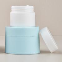 Récipient en plastique rond bleu pour soins de la peau personnalisé pot de crème vide 5g 15g 20g 30g 50g pot cosmétique crème pour le visage vente en gros