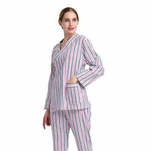 Bata de <span class=keywords><strong>hospital</strong></span> unisex mediana, batas de paciente y vestidos de enfermería reutilizables y pijamas médicos con mangas cortas para <span class=keywords><strong>maternidad</strong></span> - Product Image 3