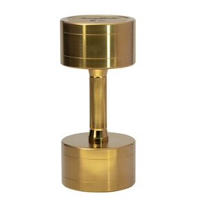 Mancuernas Redondas Portátiles de Titanio Dorado de 20 kg con Logotipo Grabado para Gimnasio en Casa - Product Image 3