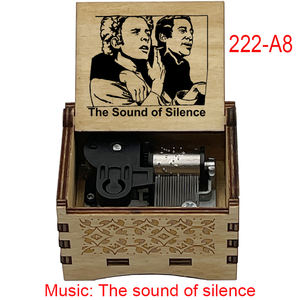Caja de <span class=keywords><strong>música</strong></span> de madera con sonido de <span class=keywords><strong>silencio</strong></span>, 18 notas, movimiento Musical, regalo especial de madera bonito para cumpleaños de amigos - Product Image 2