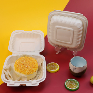 Factory Direct Sales Disposable Plastic Food 8-Inch Lunch Boxes Takeaway Food Bento Storage Container