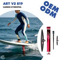 Hydrofoil de surf ART V2 819 en carbone, faible drag, glisse rapide, carving précis, contrôle stable, haute performance énergétique AXIS
