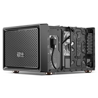 Boîtier d'ordinateur de bureau Jinhetian Vision N1 Micro ATX ITX petit format HTPC refroidi par eau blanc neuf sans ports frontaux