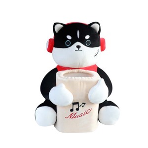 Dessin animé moderne mignon multifonctionnel 2-en-1 sac de rangement voiture boîte à mouchoirs accoudoir poubelle suspendu décor de bureau à domicile - Product Image 1