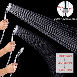 Yüksek Basınçlı 5 Ayarları El Duş Başlığı Akış Regülatörü ile, kolay Kontrol Su Basınç ve Su Akış - Product Image 4