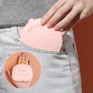 Wholesale Custom Logo Portable Travel <b>Pill</b> <b>Storage</b> <b>Case</b> Mini 7-Day Weekly Organizer Child-Resistant Multicolor PP Material - Product Image 3
