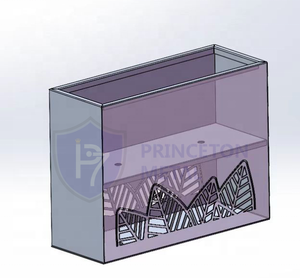 Planteur en aluminium d'écran en métal de coupe de laser de preuve de feu antirouille moderne - Product Image 6