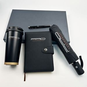 Corporate Business Gift Box Customized A5 Pu Leather Notebook Coffee <b>Cup</b> Pen Umbrella Set Luxury Promotional Product Wholesale - Product Image 4