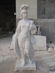 Decorazione classica giardino della Cina fabbrica di pietra personalizzata scultura in marmo bianco scultura di figura a tema Poseidon per la decorazione esterna - Product Image 2