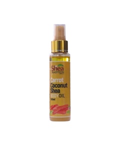 Aceite Corporal Orgánico Shea Tradition de Zanahoria y Coco 100mL, Aceite Natural para el Cuidado de la Piel al por Mayor para Belleza y Cuidado Personal - Product Image 1