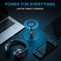 Chargeur de voiture portable ultra-rapide en alliage d'aluminium personnalisé QC3.0 95W 65W 30W Type-C avec SCP pour écouteurs et téléphone