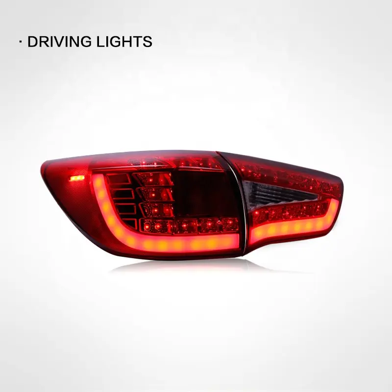 Lampu Belakang Modifikasi Tailamp, Lampu Ekor LED untuk KIA Sportage R 2009-2013 Gaya Q5 Warna Merah Performa Tinggi