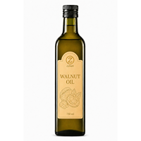 Aceite de Nuez Virgen Orgánico de Grado Cosmético y Alimentario, Botella de 750 ml