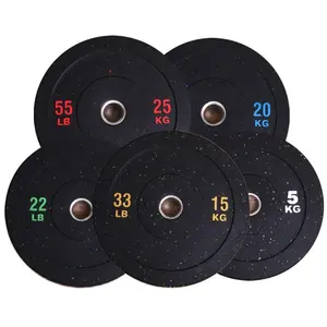 UNIQ Strength Training Gym Rubber Weight Barbell Plates Competition Bumper Plates Discos Olimpicos Bumpers Weight Set