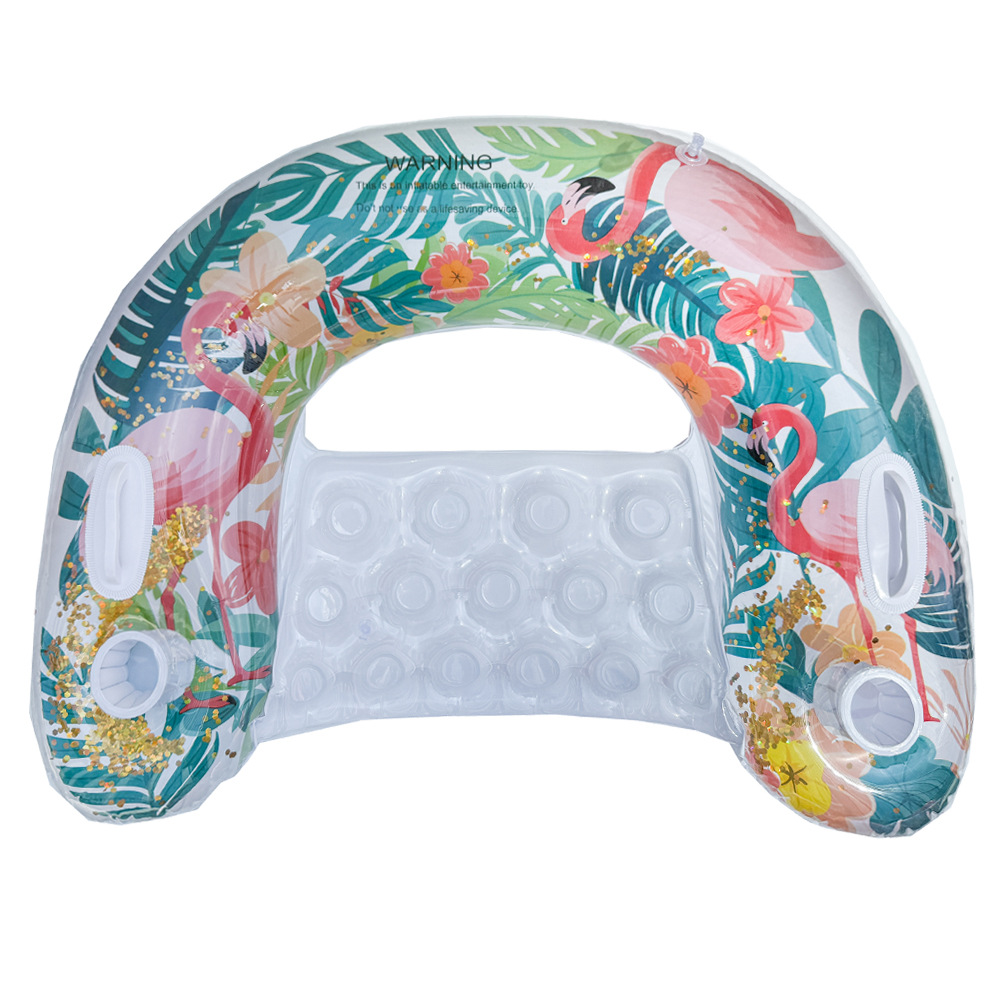 Sequin flamingo lounger