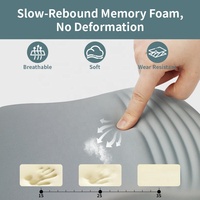 Repose-poignets ergonomique antidérapant en gel et tapis de souris avec mousse à mémoire de forme, design de dessin animé, couleur personnalisée, en stock