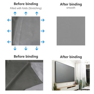 Pantalla de Proyección Plegable AUN ALR 100 de 100'' (49x87 Pulgadas) 16:9 de PVC - Portátil, para Montaje en Pared Interior, Ideal para Reuniones de Oficina - Product Image 2