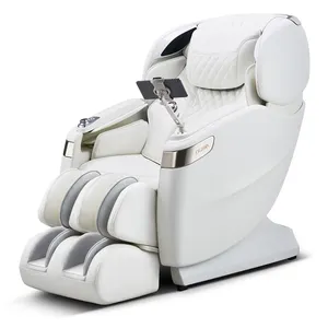 OGAWA AI 4D SL track Massage Chair Recliner with Zero Gravity Full Body Airbag 68 pieces Massage Chair white color