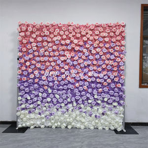 Customize Roll up <b>flower</b> wall multicolor Artifical <b>Flowers</b> Wall for Wedding Background <b>Flower</b> Wall - Product Image 3