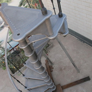 Kit d'<span class=keywords><strong>escalier</strong></span> intérieur moderne en colimaçon utilisé pour les villas Installation de bricolage Matériau en fer - Product Image 3