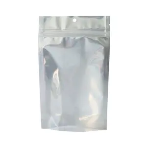 防臭自锁聚酯薄膜袋定制直立袋带拉链食品透明直立袋