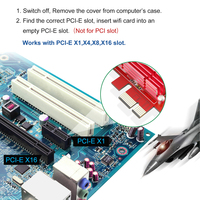 Tarjeta de Red WiFi 6 PCI-E Express EDUP AX200NGW 802.11ax de 3000Mbps, Adaptador WiFi AX200