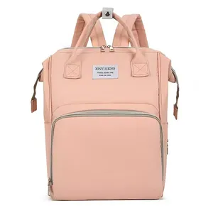 <span class=keywords><strong>Sac</strong></span> à <span class=keywords><strong>dos</strong></span> Oxford imperméable 2-en-1 convertible en <span class=keywords><strong>lit</strong></span> bébé, <span class=keywords><strong>sac</strong></span> de maman pliable avec crochets pour poussette, poche isotherme pour biberon, logo OEM - Product Image 1