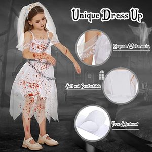 Disfraces <span class=keywords><strong>de</strong></span> Halloween para Niños 2026: Vestidos <span class=keywords><strong>de</strong></span> <span class=keywords><strong>Bruja</strong></span>, Fantasma y Novia para Juego <span class=keywords><strong>de</strong></span> Rol, Incluyendo Vestidos <span class=keywords><strong>de</strong></span> <span class=keywords><strong>Bruja</strong></span> y Vampiro <span class=keywords><strong>de</strong></span> Poliéster - Product Image 3