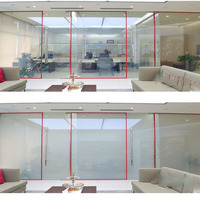 Maßgefertigte Moderne Selbstklebende Transparente PDLC ITO Opake EVA Elektronisch Dimmbare Privatsphäre-Fensterfolie Schaltbare Intelligente Glasfolie