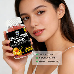 อาหารเสริมกัมมี่อัศวกันธาธรรมชาติ สำหรับรองรับความเครียดประจำวัน ปราศจากส่วนผสมจากสัตว์ ไม่ใช้วัตถุดิบดัดแปลงพันธุกรรม ปราศจากกลูเตน 60 เม็ด บริการ OEM - Product Image 4