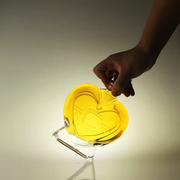 Bouteille de liqueur en verre en forme de cœur de 500 ml avec bouchon Guala, surface transparente, cadre en relief pour emballage cadeau de liqueur personnalisé, marque BOXUN