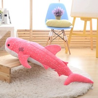 Bleu baleine requin Super doux en peluche couette main réchauffement oreiller fonction animaux marins Simulation poupée oreiller tissu poupée