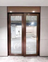 Porte de sécurité en verre ignifuge - Résistance au feu de 1 à 3 heures - Cadre extérieur en acier et verre - Autres types de portes ignifuges
