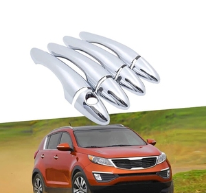 WZXD Car Doors Handle Cover Trim ABS <b>Chrome</b> 8pcs 2011 2015 for Sportage R - Product Image 2