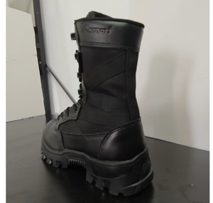 Botas de cuero vacuno negras para hombre TSB05, duraderas, para entrenamiento, senderismo, bosque, jungla, Asiaon H. - Product Image 5