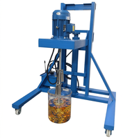 Dispositif de dispersion électrique à fréquence variable en acier inoxydable pour liquides chimiques cosmétiques, 3KW, levage hydraulique, haute vitesse, capacité 1000L