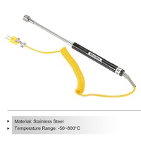 URBEST NR-81532B -50 500°C Sonda Termopar de Superficie Tipo K Portátil para Medir Temperatura de Superficie Hecho en China Continental